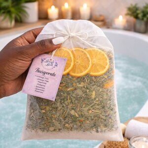 Bougie Bath -  Invigorate Bath Tea Blend (6 oz) - Luxurious Bath Time Spa Gift